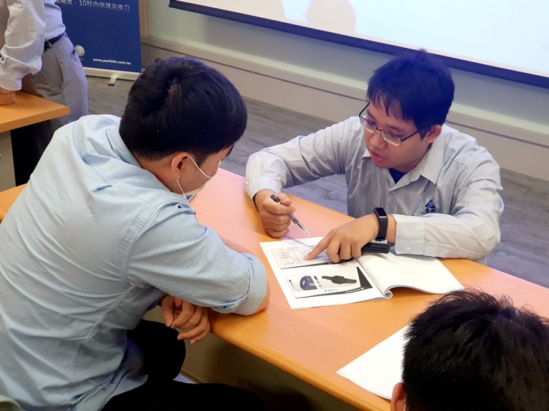 2019普慧技術人員至知名航太製造公司教育訓練刀把使用的相關知識
